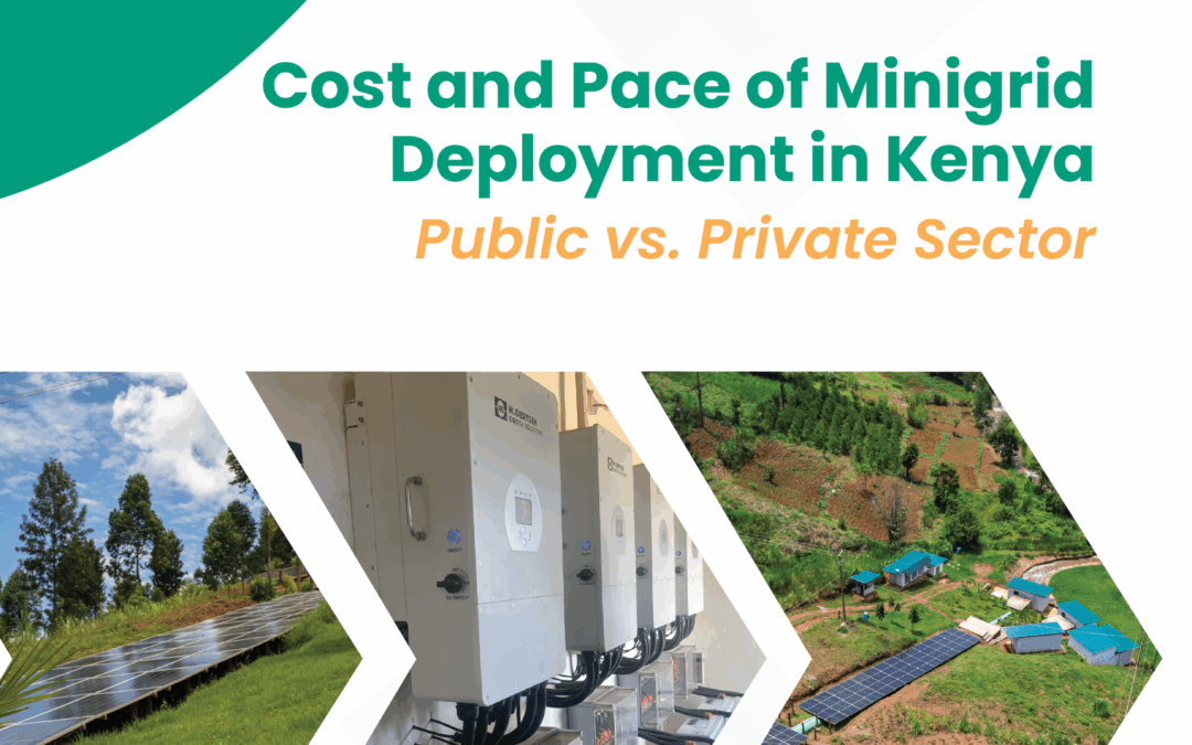 Cost and Pace of Minigrid Deployment in Kenya Public vs. Private Sector